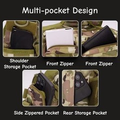 Camouflage Fishing Lures Should Bag Messenger Crossbody Bag Hiking Climbing Pack
