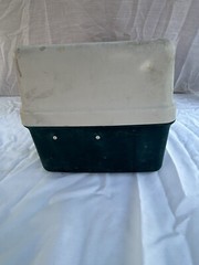 Vintage 1992 Flambeau Fishing Tackle Tackle Box Green/Gray Three Tray used