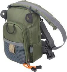Small Fly Fishing Chest Pack Lightweight Tackle Storage Pouch Waist Bag (Army…