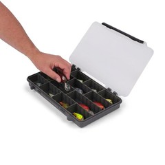 4 Pack Tackle Box with Transparent Lid, Rust-Resistant, Stackable Storage for Fi