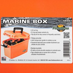 Flambeau Outdoors 1409 Marine Dry Box, 14″, Orange 14”, 14”