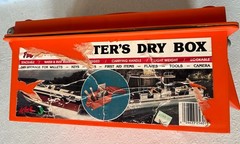 Actions Water Resistant Boaters Dry Box Bright Safety Orange 12”x 6” X 6”