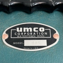 Vtg Umco #MAS Double Latch Storage / Tackle Box No Tray Teal Blue Green Plastic