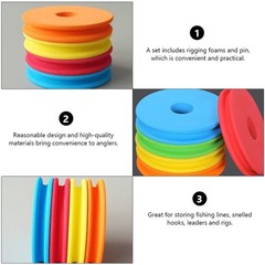 1 Set Reusable Eva Fishing Rigging Spools with Line Winder for Fishing Use