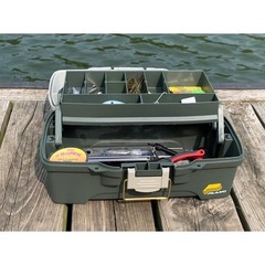 Plano 6201 One-Tray Tackle Box, Bait Storage, Extending Cantilever-tray Design