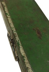 Climax Fold-A-Tray Metal Tackle Box Green Vintage