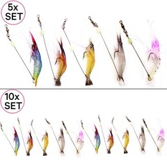 UFISH Luminous Shrimp Soft Lure Ice Jig Fishing Lures Bait Swimbait Freshwater
