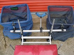 FISHING POLE ROD CUSHION REST 25mm BOX SECTION FITS TO LEGS ETC UP TO TO 21mm