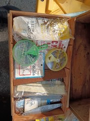Vintage Hoffman’s Wood Fly Fishing Tackle Box Cod Fishing Rockfish Full Box Bass