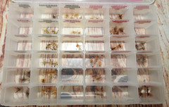 Bass Pro Shops Extreme 360 Tackle Box LOT w/500 Hand Tied Fly Fishing Flies