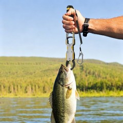 Saltwater Fishing Gear, Fish Gripper, Fish Lip Gripper With Weighing Function