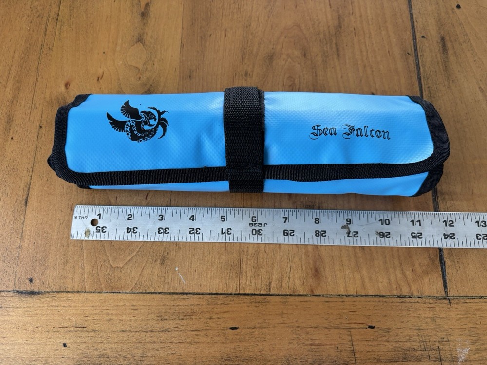 Sea Falcon SPJ Knife Jig Roll Storage Bag Large 11”x5” OCEA.Saltiga WCJ NEW!