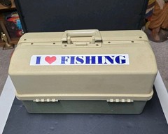 Vintage Large Plano 6 Tray Plastic Fishing Tackle Box Model 8600
