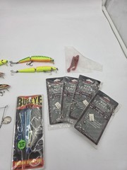 Mixed Fishing Tackle Lot, 4 Crankbaits (2 Rapala, 1 Bagley’s, 1 Rebel), Eagle…