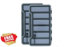 Kingfisher Fly Box Gray 6 Comp 2 Pack