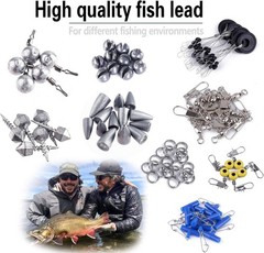 187/343pcs Fishing Gift for Men, Tackle Box with Accessories