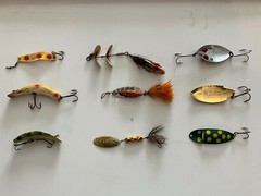 Vintage Kautzky Lures Wiggler Buoyant Rooster Tandem Spinner