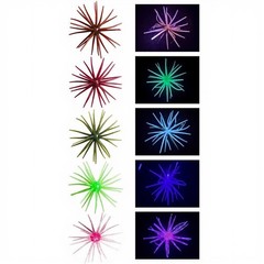 Soft Floating Urchin 5pcs 9cm 4g with Natural Hovering Action for Bass Fishing