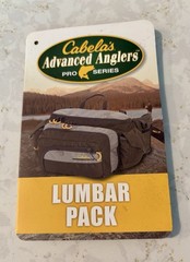 Cabela’s Lumber Pack Pro Angler Men’s Has Original Tag But Missing Utility Boxes