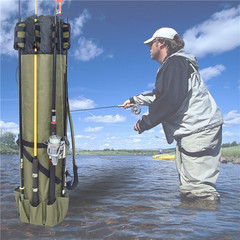 Fishing Rod Fishing Gear Cylindrical Fishing Bag Organizer Storage