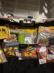 Plano Fishing Tackle Box W/ Tackle. Lures, Hooks, Bobbers…