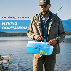 Pro 3-Layer FishingTackle Box Kit with Small, 339pcs Fishing Tackle