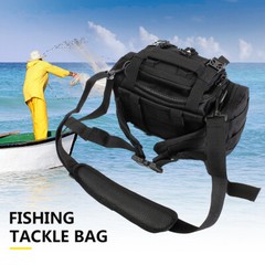 Waterproof Fishing Tackle Bag Waist Shoulder Pack Box Reel Lure Gear Storage Bag
