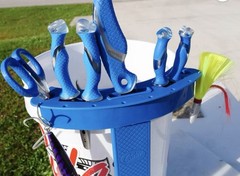 Cuda Fishing Bucket Tackle Center Tool Holder for 5 Gallon Buckets – New Sealed