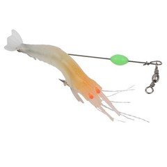 Fishing Soft Lure Artificial Shrimp With Silicone Body Hook and Swivels