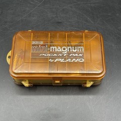 Vintage Mini Magnum 3213 Tackle Box 2 Sided Pocket Pak By Plano With Tackle