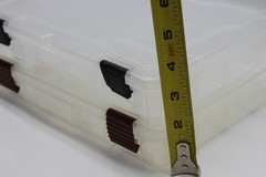 S/2 Plano ProLatch StowAway 3650 & Flambeau Tackle Box Clear Plastic Organizers