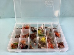 Plano Model 3600 Series Box with 95+ Fly Fishing Hooks