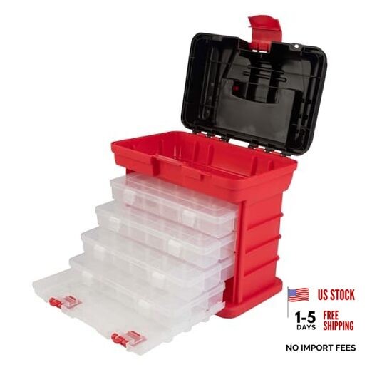 Portable Tool Box – Small Parts Organizer with Drawers and Customizable
