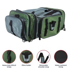Osage River Elite Tackle Bag, Ripstop Large Soft Sided Bag Pliers Holder, Olive
