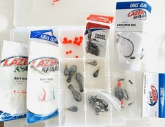 NEW Grouper 40-Piece Fishing Kit – Reusable tackle box by Eagle Claw, FREE SHIP!