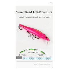 Abs Hard Bait Slow Sinking Minnow Hydrodynamic Design Continuous Noise