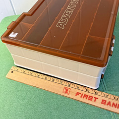 NOS Vintage Flambeau Adventurer Double Sided Tackle Box 15″x 11.5″x5″