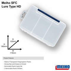 MEIHO SFC series Lure Type HD 178x120x60mm – tackle box tool made in japan