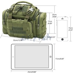 Dr.Fish Fishing Tackle Storage Bag 900D Waterproof Shoulder Gear Bag Outdoor