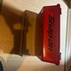 Snap-On Red Tackle Box Approx. 39Cm Rare Fishing Model Limited Edition Accessory