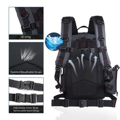 Blisswill Fishing Backpack Waterproof -Fish Backpack Rod Holder-Fish