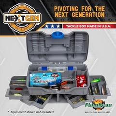 Outdoors Next Gen 4/0 Medium Fishing Medium – With Tackle Kit – Light Gray