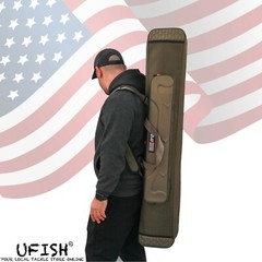 UFISH Fishing Rod Bag Tackle Storage Carrier Travel Bag Fishing Rod Case Pole