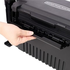 Dual-layer Fishing Tackle Box Large Storage Fishing Box W/ Rod Holde, Cup Holder