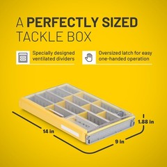 Plano Edge 3700 Tackle Box Waterproof Portable Tool Organizer With Labels