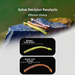15pcs 110mm Soft Baits Floating Swimbaits Worms for Reservoir and Pond Fishing