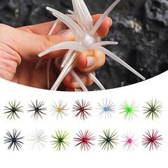 Soft Floating Urchin 5pcs 9cm 4g with Natural Hovering Action for Bass Fishing
