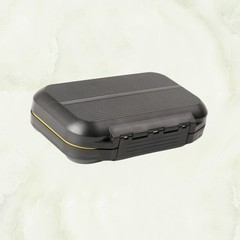Black ABS Fly Fishing Box with Durable Waterproof Seal and Large Capacity