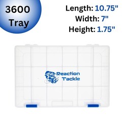 Basic Tackle Trays, Clear Plastic Utility Box Organizers with Removable Divid…