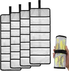 4 pcs Fishing Lure Wraps Set with PVC Cover & Saltwater Hook Protectors
